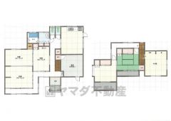159．82㎡の広々間取。各居室6帖以上で大家族や2世帯でも余裕の広さ。